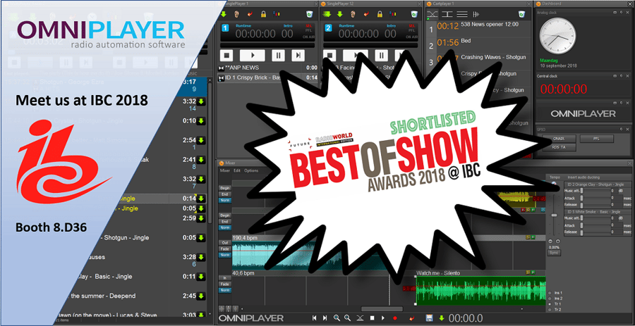 OmniPlayer shortlisted for award at IBC2018